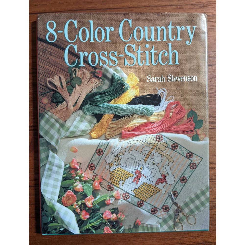 8-Color Country Cross-Stitch Pattern Book Stevenson